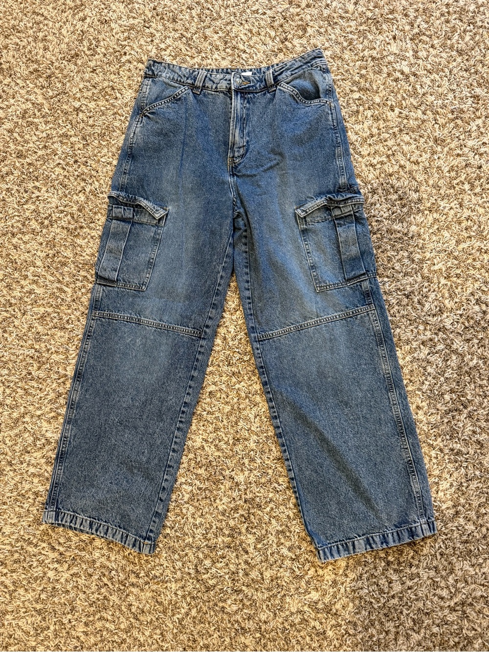 Women’s H&M Denim Cargo Pants Sz 8